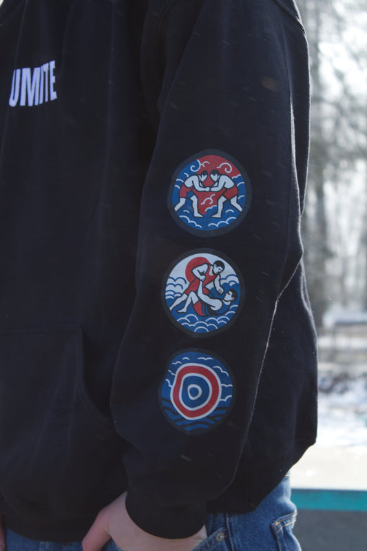 Limitált KUMITE Birkózó kapucnis pulóver Darus-Kígyós